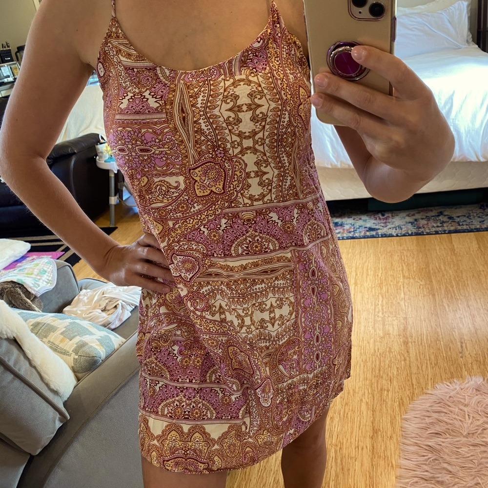 Pink Paisley Dress